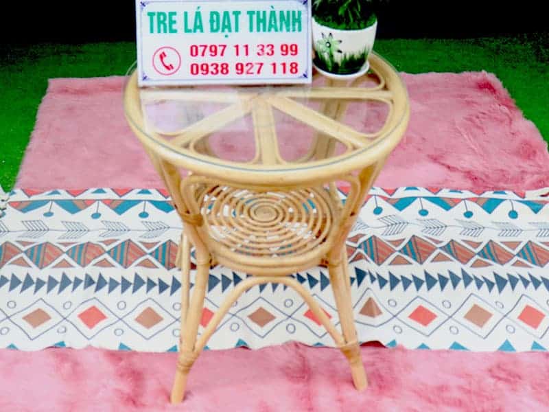Bàn Ăn Mây Tre - BAMT007